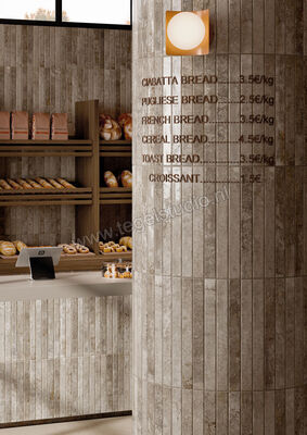  La Fabbrica Ava Kist Lux Beige 4.8x45 cm Wandtegel Glanzend Vlak Lux 264002 | 444062