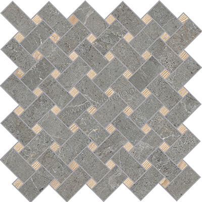  La Fabbrica Ava Noble Stone Grey 29.7x29.7 cm Decor Basket Mat Vlak Naturale 199112 | 445067