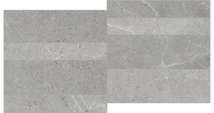  La Fabbrica Ava Noble Stone Grey 30x60 cm Muretto Mat Vlak Naturale 199122 | 445082