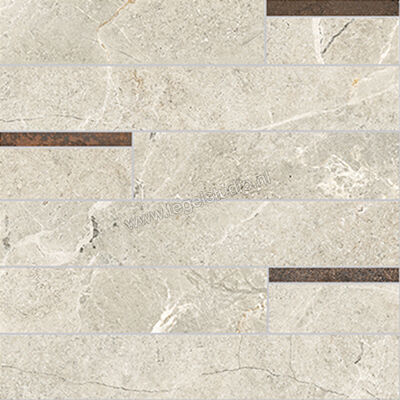  La Fabbrica Ava Noble Stone White 30x30 cm Mozaiek Modulo Mat Vlak Naturale 199131 | 445094