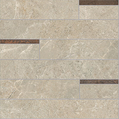  La Fabbrica Ava Noble Stone Beige 30x30 cm Mozaiek Modulo Mat Vlak Naturale 199133 | 445100