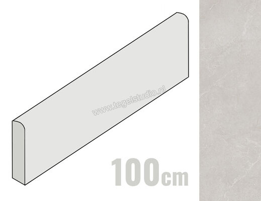  La Fabbrica Ava Noble Stone Grey 7x100 cm Plint Mat Vlak Naturale 199142 | 445112