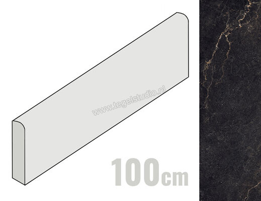  La Fabbrica Ava Noble Stone Dark 7x100 cm Plint Mat Vlak Naturale 199144 | 445118