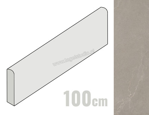  La Fabbrica Ava Noble Stone Taupe 7x100 cm Plint Mat Vlak Naturale 199145 | 445121