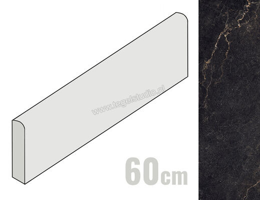  La Fabbrica Ava Noble Stone Dark 7x60 cm Plint Mat Vlak Naturale 199154 | 445133