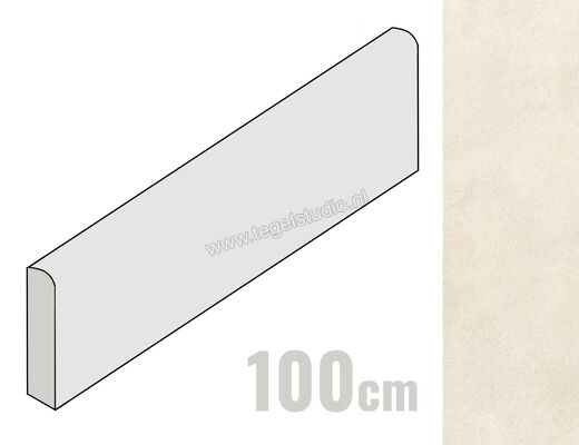 Ragno Solida Bianco 7x100 cm Plint Mat Vlak Naturale RDGK | 448370