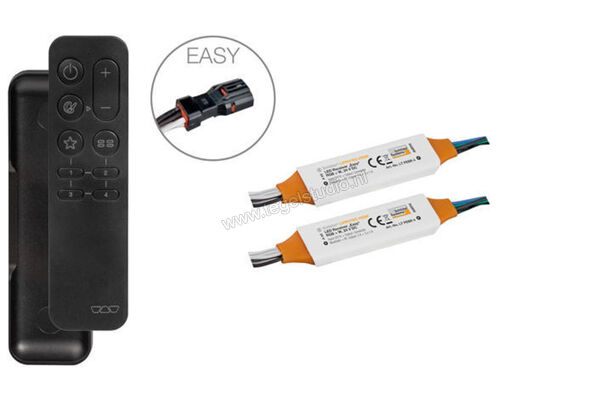  Schlüter Systems LIPROTEC-PEBZS ZONES starterset EASY Bluetooth mesh-ontvanger inclusief afstandsbediening en 2 ontvangers Aansturing van RGB+W LED-modules LTPEBZS4 | 449804