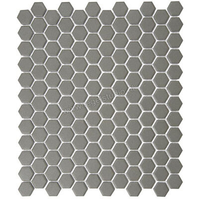  Aquacolor Porcelain Grey UG Hexagon 31x26 cm Vloertegel / Wandtegel 2.3x2.6cm AQUA155 | 453081