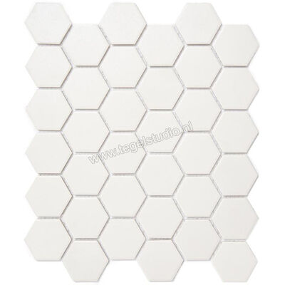  Aquacolor Porcelain Superwhite UG Big Hexagon 28.1x32.5 cm Vloertegel / Wandtegel 5.1x5.9cm AQUA168 | 453120