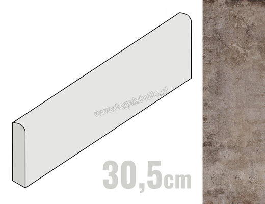  Fioranese Heritage Grey 6x30.5 cm Plint Mat Vlak Naturale HEB303 | 453559