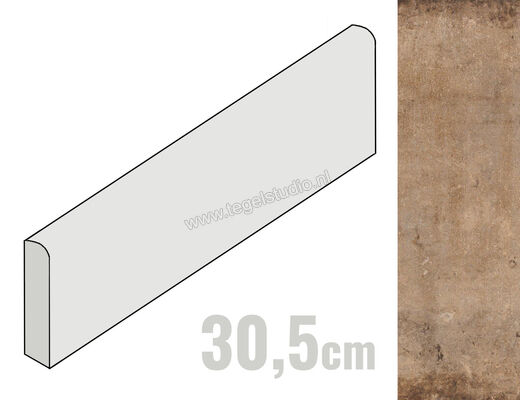  Fioranese Heritage Beige 6x30.5 cm Plint Mat Vlak Naturale HEB302 | 453562
