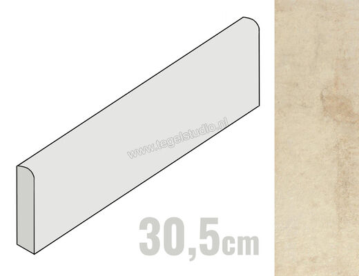  Fioranese Heritage Ivory 6x30.5 cm Plint Mat Vlak Naturale HEB301 | 453565