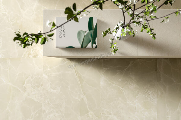  Fioranese Unica Crystal White 60x120 cm Vloertegel / Wandtegel Glanzend Vlak Levigato UI629LR | 453808
