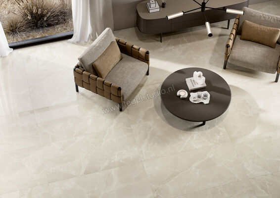 Fioranese Unica Crystal White 60x120 cm Vloertegel / Wandtegel Glanzend Vlak Levigato UI629LR | 453835
