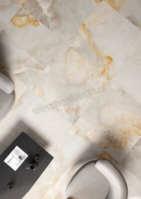  Fioranese Unica Cloudy Grey 60x60 cm Vloertegel / Wandtegel Glanzend Vlak Levigato UI601LR | 453880