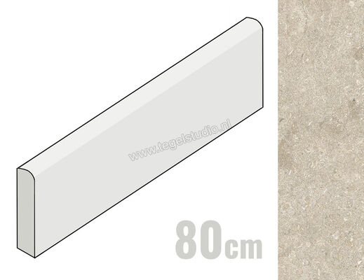  Mirage Elysian Desert stone 7.2x80 cm Plint Mat Gestructureerd Spazzolato MRBAW3 | 454288