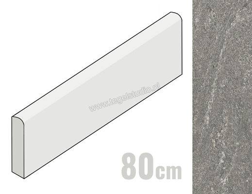  Mirage Elysian Saastal 7.2x80 cm Plint Mat Gestructureerd Spazzolato MRBAW5 | 454294