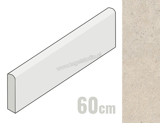  Mirage Elysian Beige catalan 7.2x60 cm Plint Mat Vlak Naturale MRBAX1 | 454312