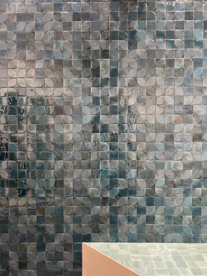  Marazzi Lume Blue 10x10 cm Decor 3D Dew Glanzend Gestructureerd Lux MQ86 | 454594