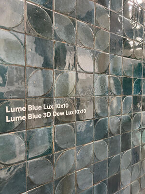  Marazzi Lume Blue 10x10 cm Decor 3D Dew Glanzend Gestructureerd Lux MQ86 | 454600