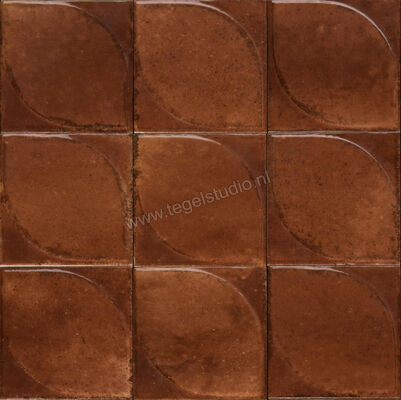  Marazzi Lume Caramel 10x10 cm Decor 3D Dew Glanzend Gestructureerd Lux MQ84 | 454618