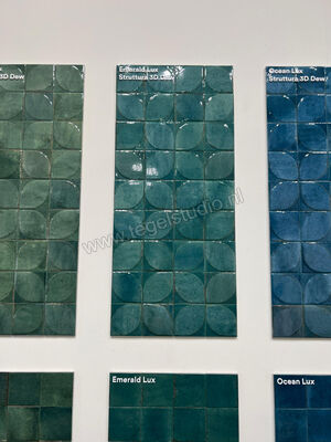  Marazzi Lume Emerald 10x10 cm Decor 3D Dew Glanzend Gestructureerd Lux MQ83 | 454621