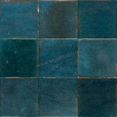 Marazzi Lume Blue 10x10 cm Decor Glanzend Gestructureerd Lux MQ80 | 454651
