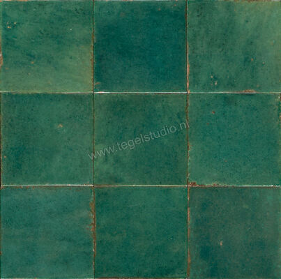  Marazzi Lume Green 10x10 cm Decor Glanzend Gestructureerd Lux MQ7W | 454690