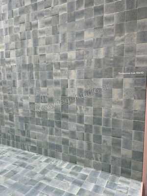  Marazzi Lume Turquoise 10x10 cm Decor Glanzend Gestructureerd Lux MQ7U | 454702