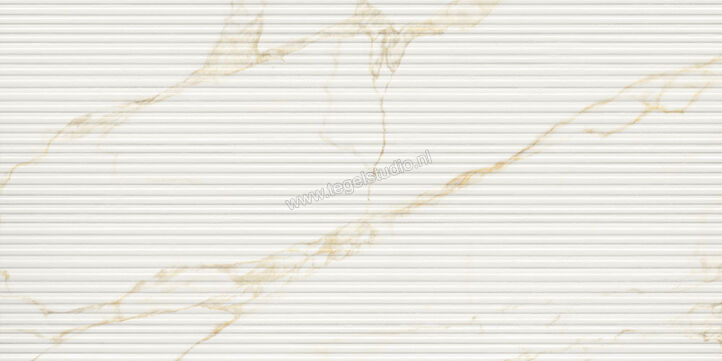  NovaBell Atelier Calacatta Gold 60x120 cm Wandtegel Ribbed Mat Gestructureerd Naturale ATL45RT | 455863