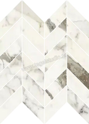  NovaBell Atelier Supreme Capraia 30x30 cm Decor Chevron Glanzend Gestructureerd Gepolijst ATL113L | 456007