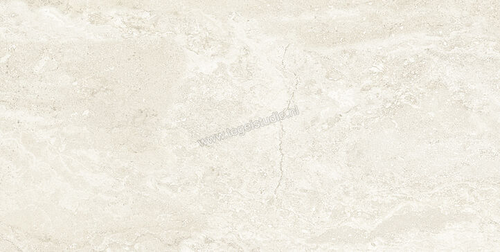  NovaBell Thermae Milk 60x120 cm Vloertegel / Wandtegel Spazzolato Glanzend Gestructureerd Spazzolato TRM82SR | 456571