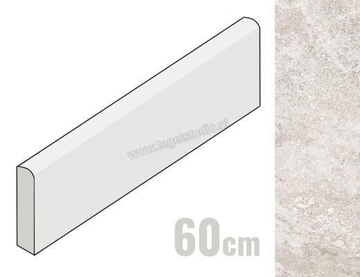  NovaBell Thermae Grey 7x60 cm Plint Mat Gestructureerd Naturale TRMB10K | 456805