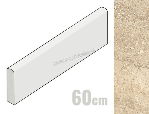  NovaBell Thermae Caramel 7x60 cm Plint Mat Gestructureerd Naturale TRMB30K | 456811