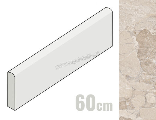  Ergon Ceramiche Matera Stone Greige 7x60 cm Plint Mat Gestructureerd Silktech ENDH | 457930