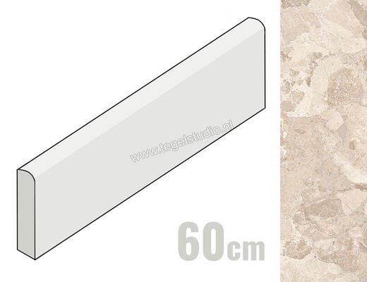  Ergon Ceramiche Matera Stone Beige 7x60 cm Plint Mat Gestructureerd Silktech ENDJ | 457933