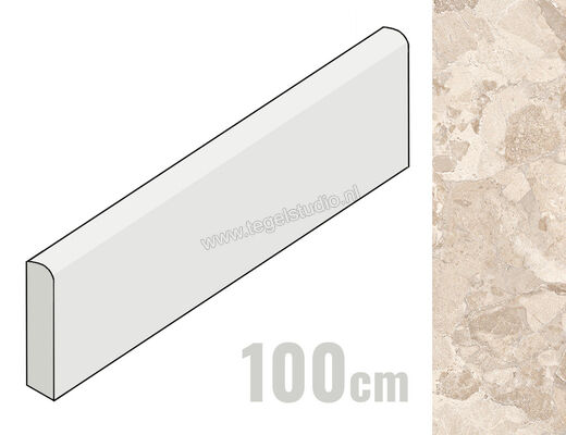  Ergon Ceramiche Matera Stone Beige 7x100 cm Plint Mat Gestructureerd Silktech ENFG2 | 457939