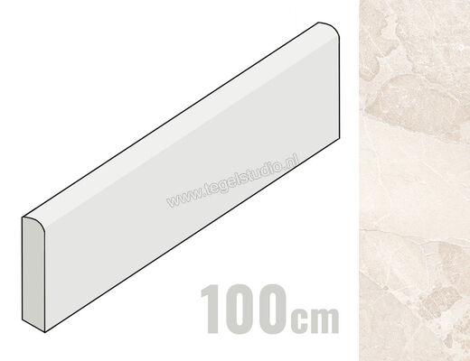 Ergon Ceramiche Matera Stone White 7x100 cm Plint Mat Gestructureerd Silktech ENFH | 457942