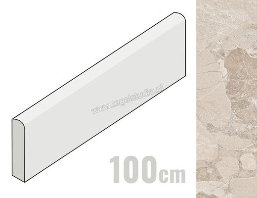  Ergon Ceramiche Matera Stone Greige 7x100 cm Plint Mat Gestructureerd Silktech ENFJ | 457945