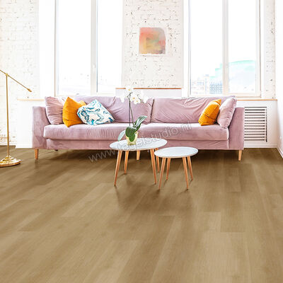  Parquetvinyl Ivalo PVC Diepe houtstructuur Rigid Click Plank 121,3x17,6cm IVA 2702 | 460036