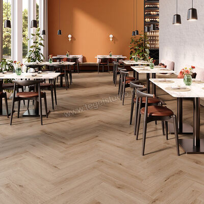  Parquetvinyl Mantaro Herringbone PVC Synchrone houtstructuur Rigid Click Visgraat 62,5x12,5cm HB 5619 IB | 460159
