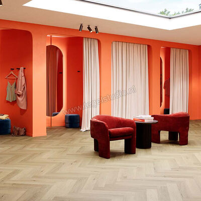  Parquetvinyl Nakuru Herringbone PVC Synchrone houtstructuur Rigid Click Visgraat 61,5x12,3cm HB 848 IB | 460174