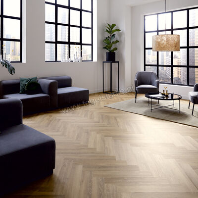  Mflor Parva Oak PVC Hout structuur Dryback Visgraat 61x11.4cm MF41215 | 461212