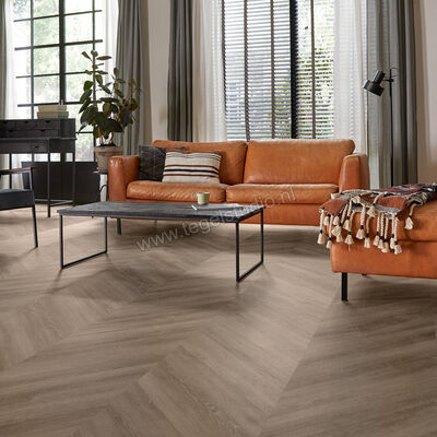  Mflor Parva Oak Chevron PVC Hout structuur Dryback Hongaarse punt 80x13.3cm MF42213 | 461257