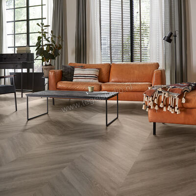  Mflor Parva Oak Chevron PVC Hout structuur Dryback Hongaarse punt 80x13.3cm MF42217 | 461290