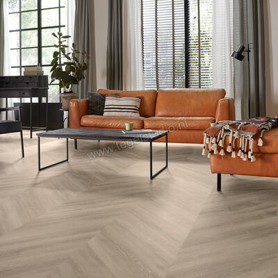  Mflor Parva Oak Chevron PVC Hout structuur Dryback Hongaarse punt 80x13.3cm MF42219 | 461299