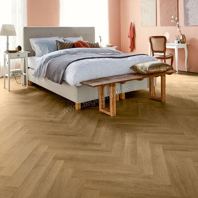  Mflor Parva River Oak PVC Hout structuur Dryback Visgraat 61x11.4cm MF41322 | 461341