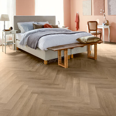  Mflor Parva River Oak PVC Hout structuur Dryback Visgraat 61x11.4cm MF41325 | 461359