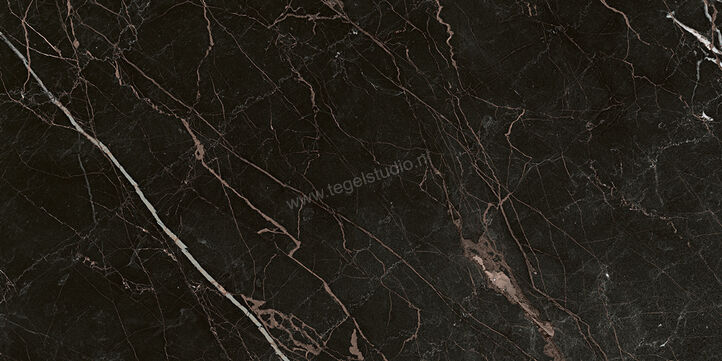  Vallelunga Cava Nero 60x120 cm Vloertegel / Wandtegel Glanzend Gestructureerd Lusso 02CV60942RLS | 462361
