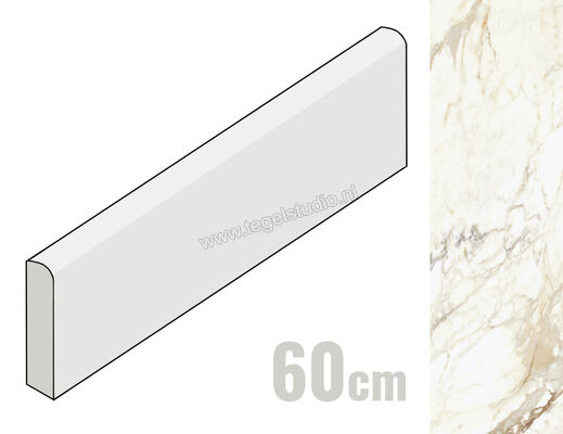  Vallelunga Luce Oro 8x60 cm Plint Mat Gestructureerd Satin CV6001301S | 462739
